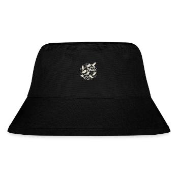 Hen Party - Team Bride - Blumenkranz - Stanley/Stella Recycled Bucket Hat - black - Front