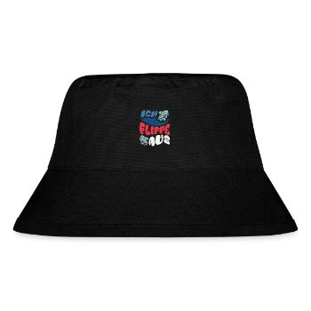 Ich flippe aus - Ironie - Delphin - Spruch - Stanley/Stella recycelter Bucket Hat - Schwarz - Vorne