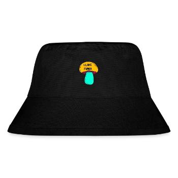 I love fungi - Stanley/Stella Recycled Bucket Hat - black - Front