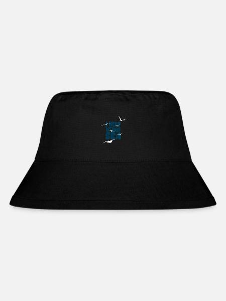 I need Vitamin Sea - Urlaub Sommer Möwen Meer - Stanley/Stella recycelter Bucket Hat - Schwarz
