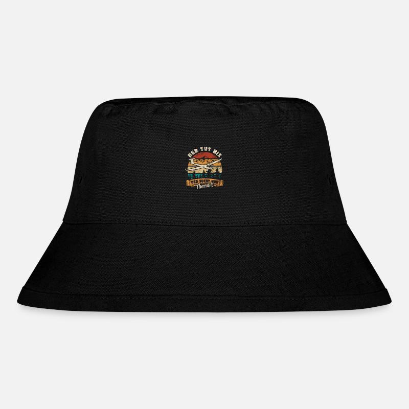 Der tut nix der sucht nur Thermik Segelflug Spruch - Stanley/Stella recycelter Bucket Hat - Schwarz