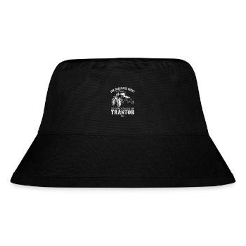 Ich schnarche nicht ich träume - Traktor - Bauer - Stanley/Stella recycelter Bucket Hat - Schwarz - Vorne