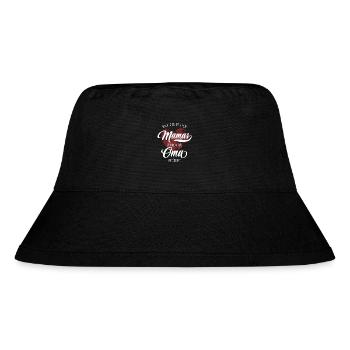 Nur die besten Mamas werden zur Oma befördert - Stanley/Stella recycelter Bucket Hat - Schwarz - Vorne