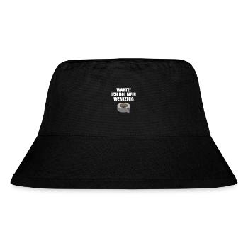 Klebeband - Duct Tape - reparieren - Werkzeug - Stanley/Stella recycelter Bucket Hat - Schwarz - Vorne