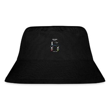 Das Meer ruft an - ich muss los - Spruch - Stanley/Stella recycelter Bucket Hat - Schwarz - Vorne