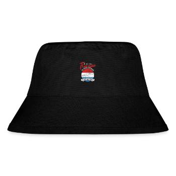 Ich brauche keine Therapie ich muss nach Luxemburg - Stanley/Stella recycelter Bucket Hat - Schwarz - Vorne
