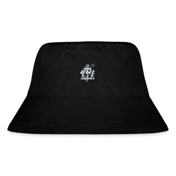 Segel Flüsterer - Segler Geschenk - Stanley/Stella recycelter Bucket Hat - Schwarz - Vorne