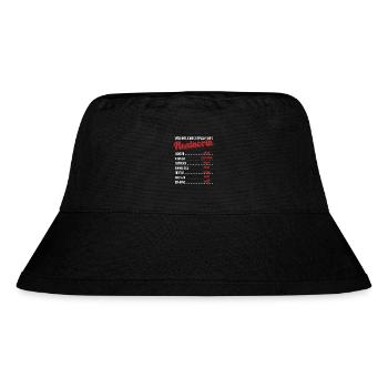 Wöchentlicher Zeitplan einer Rentnerin - Rente - Stanley/Stella recycelter Bucket Hat - Schwarz - Vorne