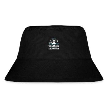 Ist das Eisbad zu kalt bist du zu schwach - Stanley/Stella recycelter Bucket Hat - Schwarz - Vorne