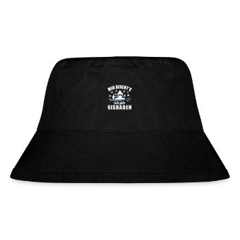 Mir reicht's ich geh Eisbaden - Eisbad Spruch - Stanley/Stella recycelter Bucket Hat - Schwarz - Vorne