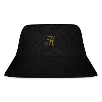 H - Letter - Stanley/Stella Recycled Bucket Hat - black - Front