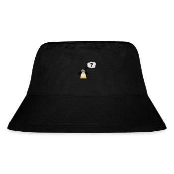 Pinguine Fragezeichen - Stanley/Stella recycelter Bucket Hat - Schwarz - Vorne