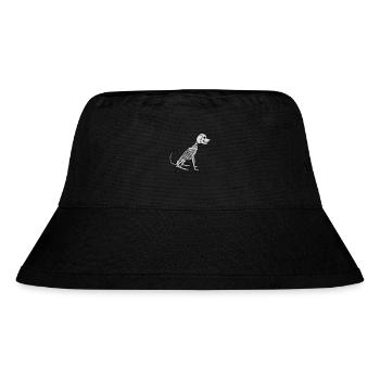 Halloween Skeleton Dog Design - Stanley/Stella Recycled Bucket Hat - black - Front