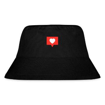 Like Button - Stanley/Stella Recycled Bucket Hat - black - Front