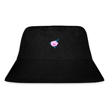 Hibiskusblüte 2 - Stanley/Stella recycelter Bucket Hat - Schwarz - Vorne