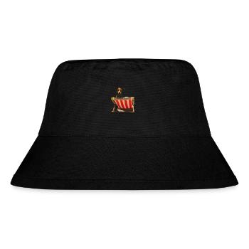 Sommerzeit, Ferienzeit - Stanley/Stella recycelter Bucket Hat - Schwarz - Vorne