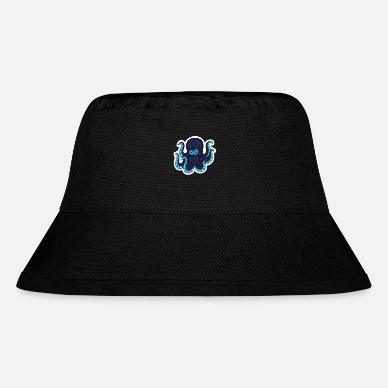 Meerestiere - Stanley/Stella recycelter Bucket Hat - Schwarz