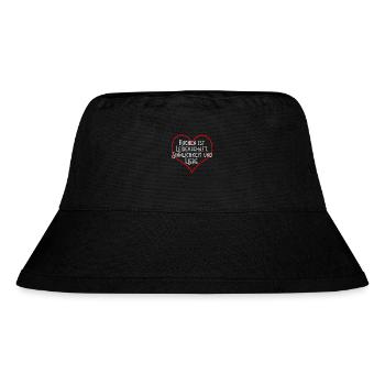 Kochen ist ... - Stanley/Stella recycelter Bucket Hat - Schwarz - Vorne