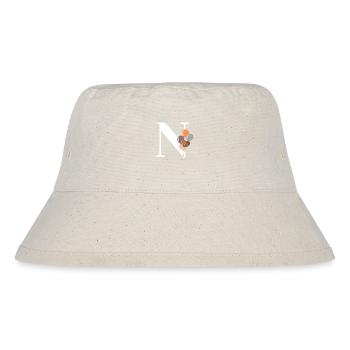 Buchstabe n Geburtstagsballon - Stanley/Stella recycelter Bucket Hat - Naturweiß - Vorne
