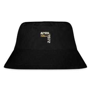 Birthday 52 Years April 1972 Birthday Gift - Stanley/Stella Recycled Bucket Hat - black - Front