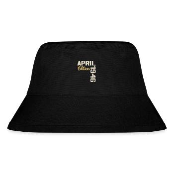 Birthday 78 Years April 1946 Birthday Gift - Stanley/Stella Recycled Bucket Hat - black - Front