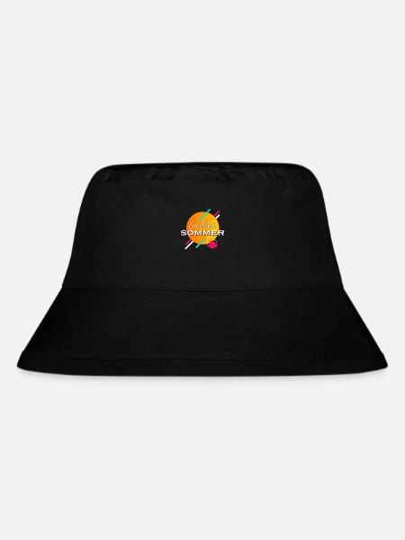 Endlich Sommer - Stanley/Stella recycelter Bucket Hat - Schwarz