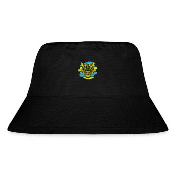 Kasachstan Herkunft Schneeleopard National - Stanley/Stella recycelter Bucket Hat - Schwarz - Vorne