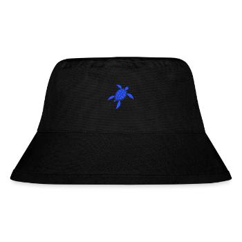Schildkröte Schildkrötenpanzer Symbol Logo Cool - Stanley/Stella recycelter Bucket Hat - Schwarz - Vorne