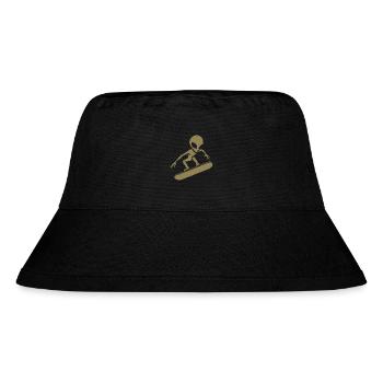 Design minimaliste : Alien Snowboarder Silhoue - Bob recyclé Stanley/Stella - noir - Devant