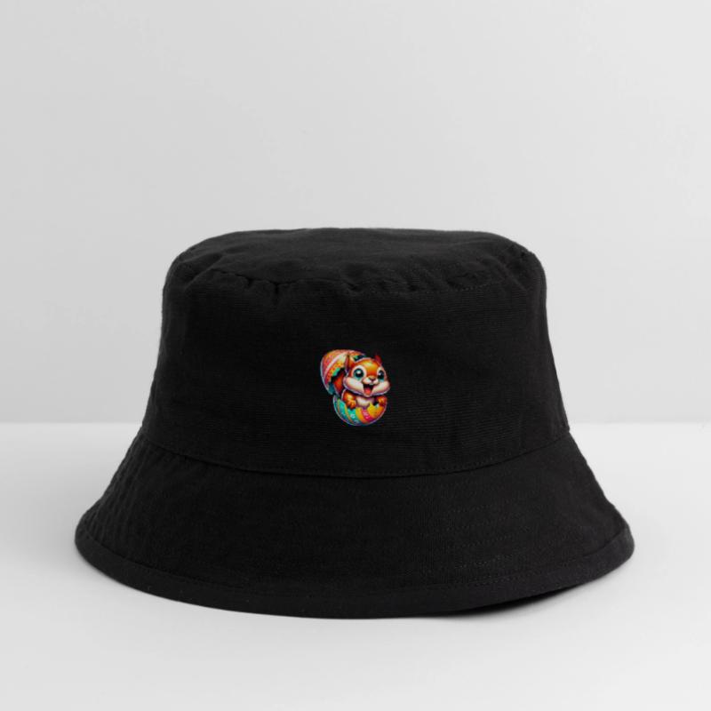 Easter Squirrel with Easter Egg: Cute Design Stanley/Stella Recycled Bucket Hat