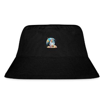 Eiscreme-Spaß - Erfrischend anders - Stanley/Stella recycelter Bucket Hat - Schwarz - Vorne