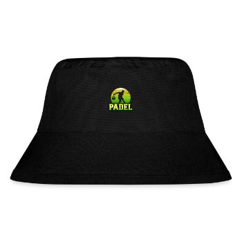 Padel Retro Sun Logo - Stanley/Stella Recycled Bucket Hat - black - Front