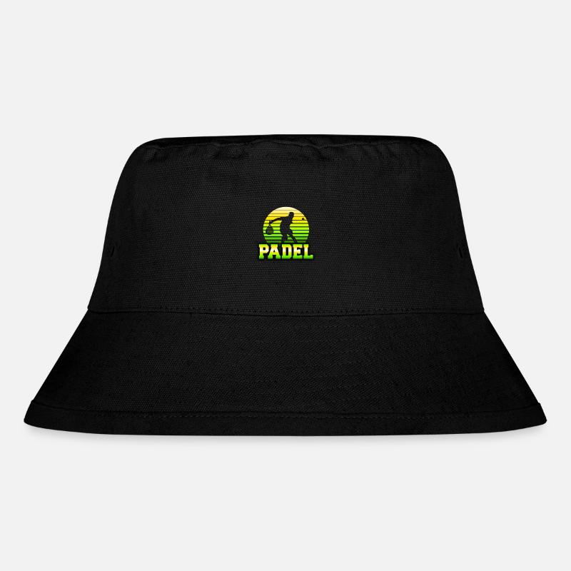 Padel Retro Sun Logo - Stanley/Stella Recycled Bucket Hat - black