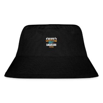 So sieht ein richtig cooler Bauherr aus - Spruch - Stanley/Stella recycelter Bucket Hat - Schwarz - Vorne
