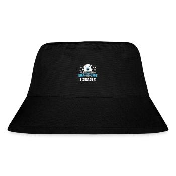 Ich brauche keine Therapie ich muss nur Eisbaden - Stanley/Stella recycelter Bucket Hat - Schwarz - Vorne