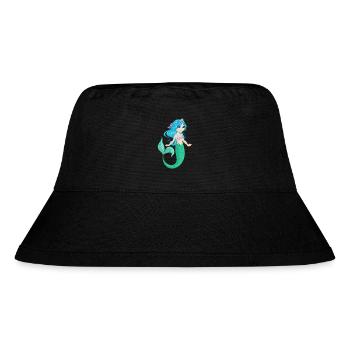 Meerjungfrau Nixe Comic - Stanley/Stella recycelter Bucket Hat - Schwarz - Vorne