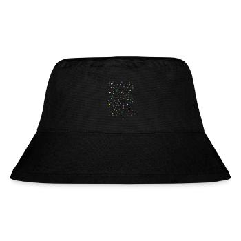 Colorful dots, Beautiful, Fashionable design - Stanley/Stella Recycled Bucket Hat - black - Front
