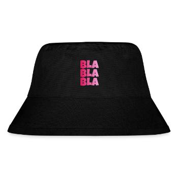BLA BLA BLA dummes geschwaetz - Stanley/Stella recycelter Bucket Hat - Schwarz - Vorne