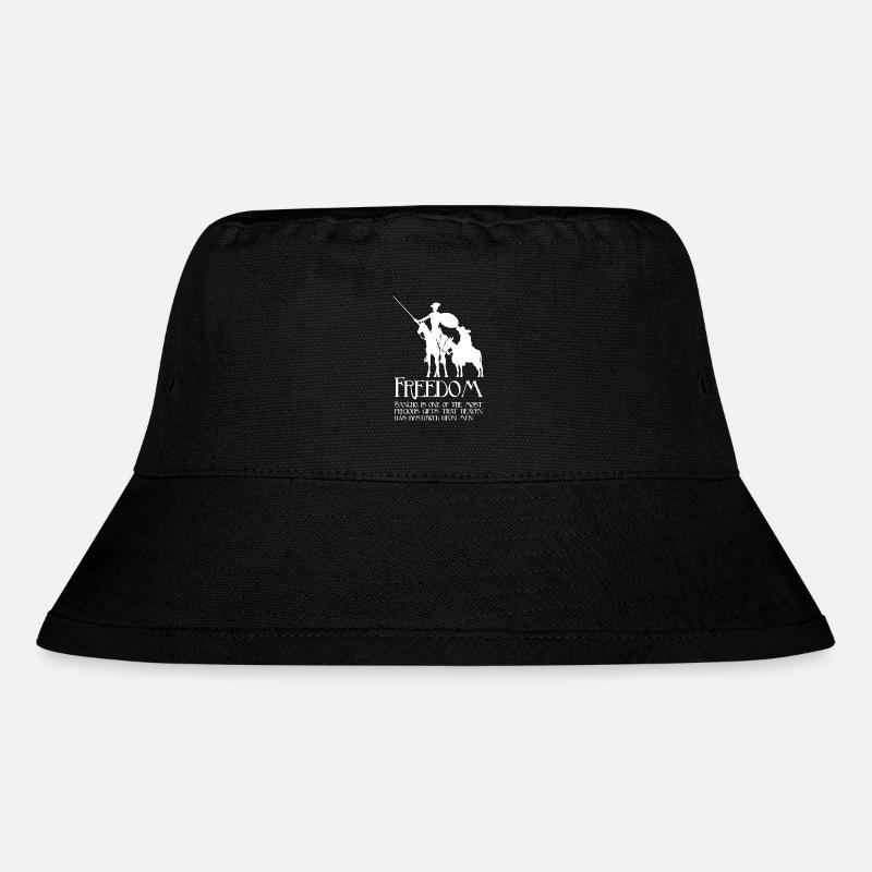 Freiheit, Sancho (dunkel) - Stanley/Stella recycelter Bucket Hat - Schwarz