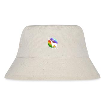 Weißer Hirsch - Stanley/Stella recycelter Bucket Hat - Naturweiß - Vorne