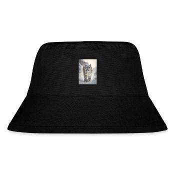 Snow Leopard - Stanley/Stella Recycled Bucket Hat - black - Front