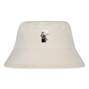 I WOULD RATHER BE PLAYING GUITAR - CAT - Stanley/Stella Recycled Bucket Hat - natural - Front