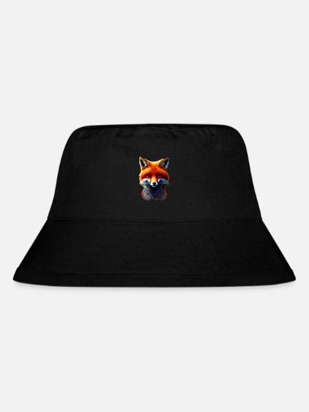 Fuchskopf - Stanley/Stella recycelter Bucket Hat - Schwarz