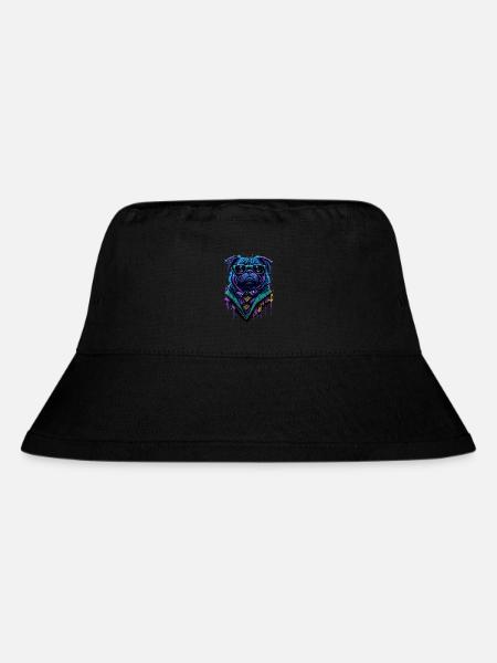 Graffiti Cyberpug - Stanley/Stella recycelter Bucket Hat - Schwarz
