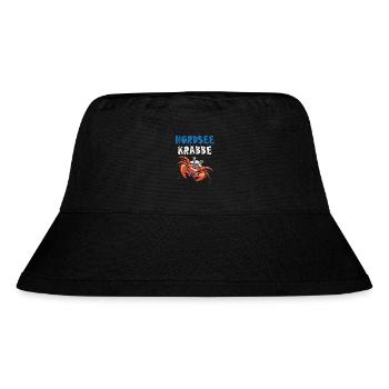 Nordseekrabbe - Stanley/Stella recycelter Bucket Hat - Schwarz - Vorne