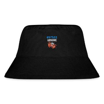 Ostseekrabbe - Stanley/Stella recycelter Bucket Hat - Schwarz - Vorne