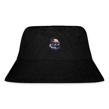 Klassischer Sportwagen - Stanley/Stella recycelter Bucket Hat - Schwarz - Vorne