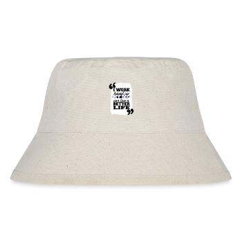 funny bday car baseballshirt happy - Stanley/Stella recycelter Bucket Hat - Naturweiß - Vorne