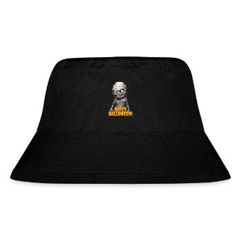 Happy Halloween - Stanley/Stella recycelter Bucket Hat - Schwarz - Vorne
