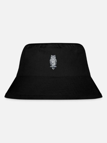Uhu | Eule | Technischer UHU | Nachteule KI Eule - Stanley/Stella recycelter Bucket Hat - Schwarz